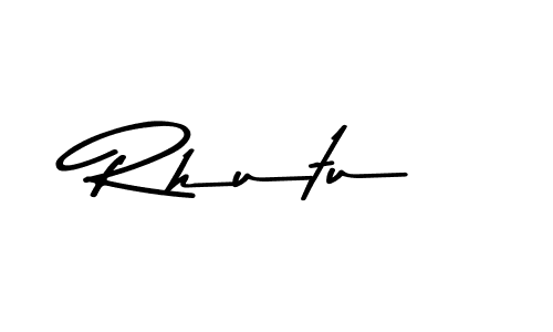 How to make Rhutu signature? Asem Kandis PERSONAL USE is a professional autograph style. Create handwritten signature for Rhutu name. Rhutu signature style 9 images and pictures png