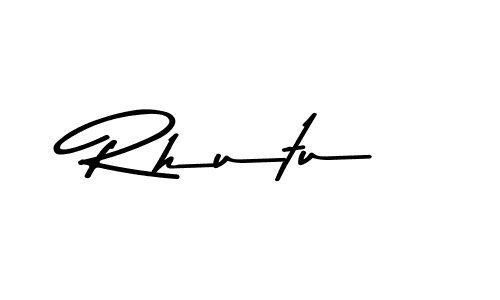 How to make Rhutu signature? Asem Kandis PERSONAL USE is a professional autograph style. Create handwritten signature for Rhutu name. Rhutu signature style 9 images and pictures png