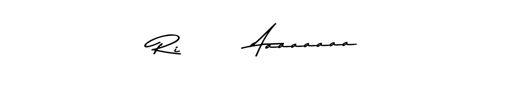 Create a beautiful signature design for name Ri        Aaaaaaaa. With this signature (Asem Kandis PERSONAL USE) fonts, you can make a handwritten signature for free. Ri        Aaaaaaaa signature style 9 images and pictures png