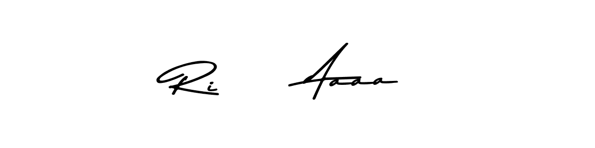 Create a beautiful signature design for name Ri      Aaaa. With this signature (Asem Kandis PERSONAL USE) fonts, you can make a handwritten signature for free. Ri      Aaaa signature style 9 images and pictures png