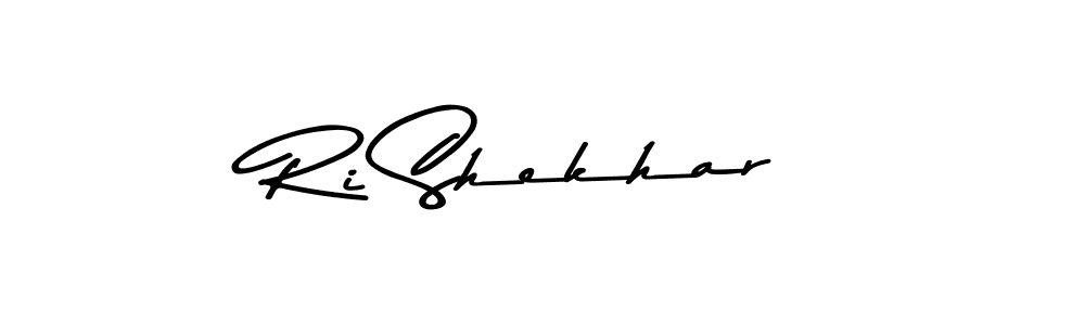 Design your own signature with our free online signature maker. With this signature software, you can create a handwritten (Asem Kandis PERSONAL USE) signature for name Ri Shekhar. Ri Shekhar signature style 9 images and pictures png
