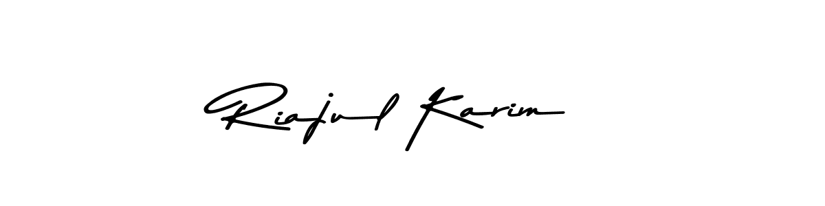 Riajul Karim stylish signature style. Best Handwritten Sign (Asem Kandis PERSONAL USE) for my name. Handwritten Signature Collection Ideas for my name Riajul Karim. Riajul Karim signature style 9 images and pictures png