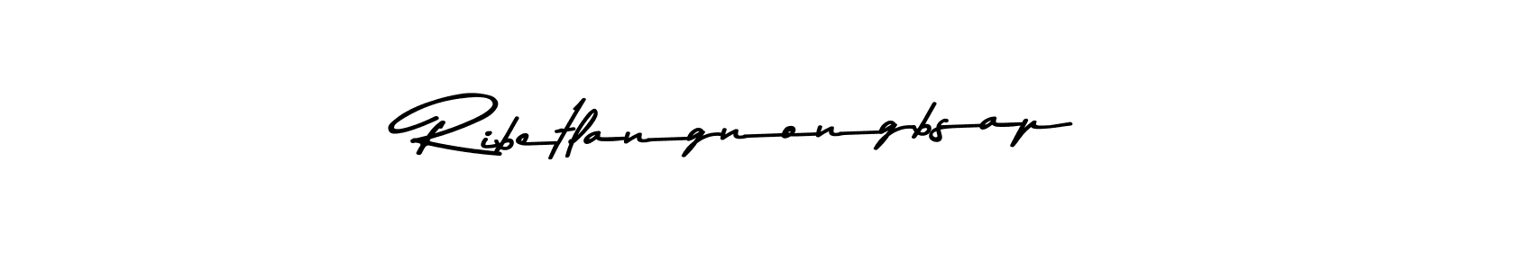 Make a beautiful signature design for name Ribetlangnongbsap. With this signature (Asem Kandis PERSONAL USE) style, you can create a handwritten signature for free. Ribetlangnongbsap signature style 9 images and pictures png