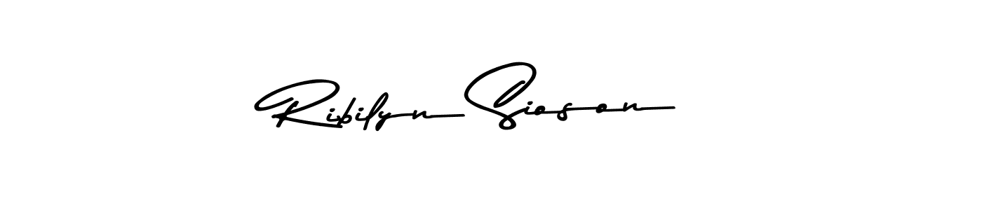 if you are searching for the best signature style for your name Ribilyn Sioson. so please give up your signature search. here we have designed multiple signature styles  using Asem Kandis PERSONAL USE. Ribilyn Sioson signature style 9 images and pictures png