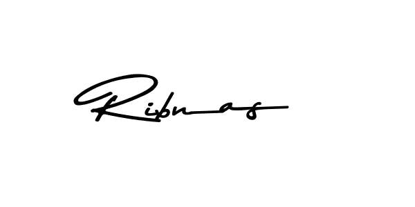 Create a beautiful signature design for name Ribnas. With this signature (Asem Kandis PERSONAL USE) fonts, you can make a handwritten signature for free. Ribnas signature style 9 images and pictures png