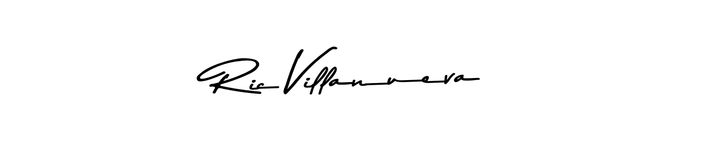 Create a beautiful signature design for name Ric Villanueva. With this signature (Asem Kandis PERSONAL USE) fonts, you can make a handwritten signature for free. Ric Villanueva signature style 9 images and pictures png