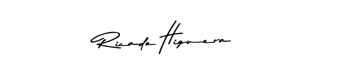 Create a beautiful signature design for name Ricado Higuera. With this signature (Asem Kandis PERSONAL USE) fonts, you can make a handwritten signature for free. Ricado Higuera signature style 9 images and pictures png
