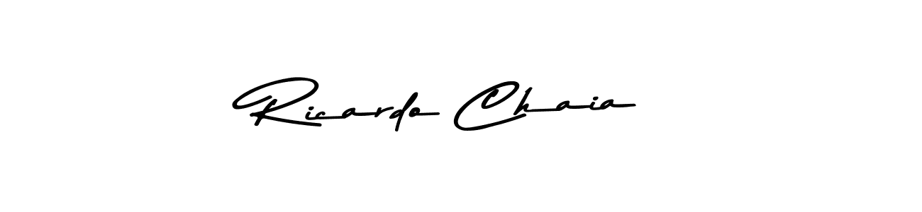 Ricardo Chaia stylish signature style. Best Handwritten Sign (Asem Kandis PERSONAL USE) for my name. Handwritten Signature Collection Ideas for my name Ricardo Chaia. Ricardo Chaia signature style 9 images and pictures png