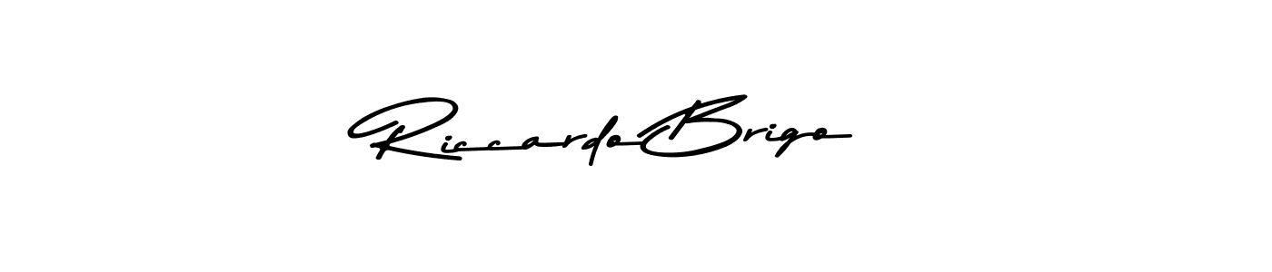 Riccardo Brigo stylish signature style. Best Handwritten Sign (Asem Kandis PERSONAL USE) for my name. Handwritten Signature Collection Ideas for my name Riccardo Brigo. Riccardo Brigo signature style 9 images and pictures png