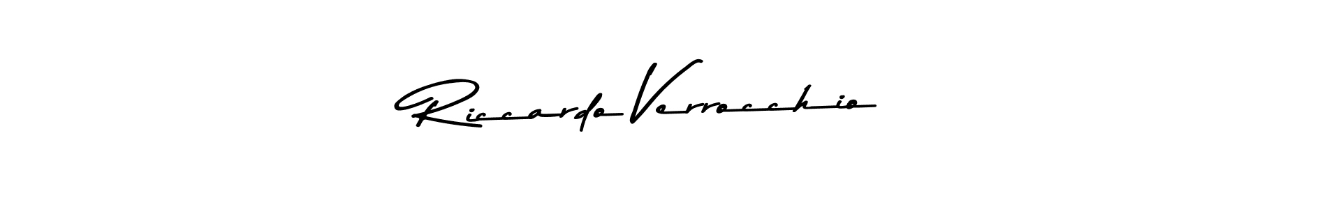 Create a beautiful signature design for name Riccardo Verrocchio. With this signature (Asem Kandis PERSONAL USE) fonts, you can make a handwritten signature for free. Riccardo Verrocchio signature style 9 images and pictures png