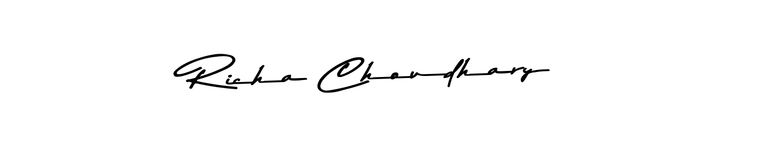 Make a short Richa Choudhary signature style. Manage your documents anywhere anytime using Asem Kandis PERSONAL USE. Create and add eSignatures, submit forms, share and send files easily. Richa Choudhary signature style 9 images and pictures png