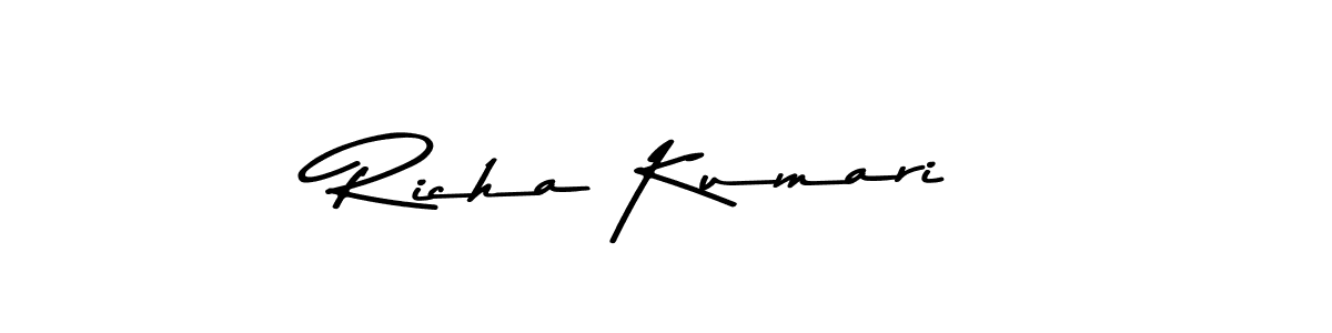 You should practise on your own different ways (Asem Kandis PERSONAL USE) to write your name (Richa Kumari) in signature. don't let someone else do it for you. Richa Kumari signature style 9 images and pictures png