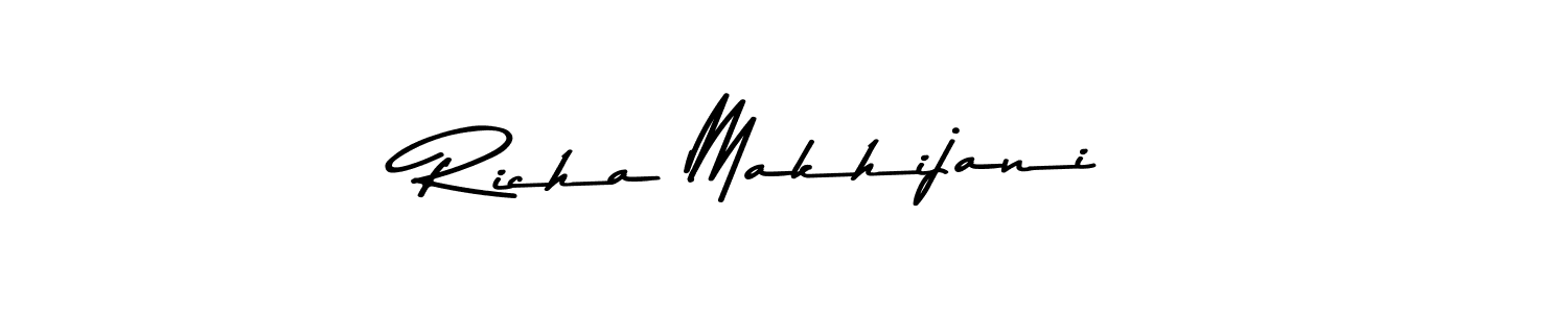 Also we have Richa Makhijani name is the best signature style. Create professional handwritten signature collection using Asem Kandis PERSONAL USE autograph style. Richa Makhijani signature style 9 images and pictures png