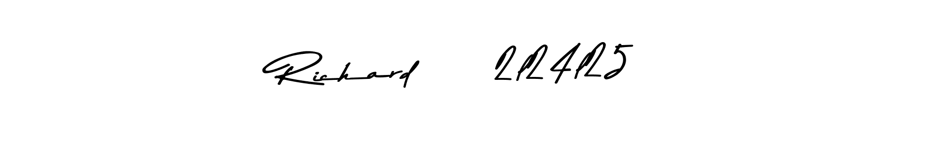 This is the best signature style for the Richard     2l24l25 name. Also you like these signature font (Asem Kandis PERSONAL USE). Mix name signature. Richard     2l24l25 signature style 9 images and pictures png