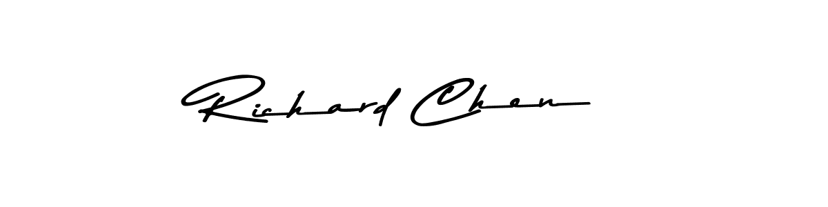 Design your own signature with our free online signature maker. With this signature software, you can create a handwritten (Asem Kandis PERSONAL USE) signature for name Richard Chen. Richard Chen signature style 9 images and pictures png