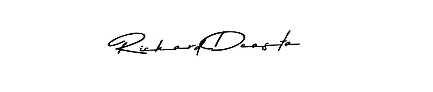 You should practise on your own different ways (Asem Kandis PERSONAL USE) to write your name (Richard Dcosta) in signature. don't let someone else do it for you. Richard Dcosta signature style 9 images and pictures png