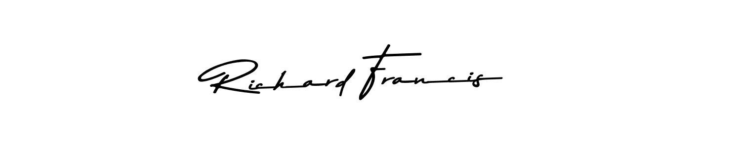 How to make Richard Francis name signature. Use Asem Kandis PERSONAL USE style for creating short signs online. This is the latest handwritten sign. Richard Francis signature style 9 images and pictures png