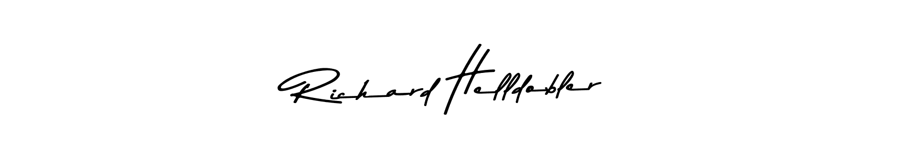 Create a beautiful signature design for name Richard Helldobler. With this signature (Asem Kandis PERSONAL USE) fonts, you can make a handwritten signature for free. Richard Helldobler signature style 9 images and pictures png