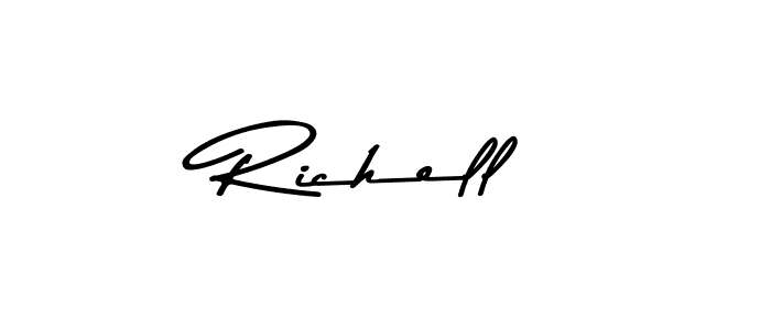 The best way (Asem Kandis PERSONAL USE) to make a short signature is to pick only two or three words in your name. The name Richell include a total of six letters. For converting this name. Richell signature style 9 images and pictures png
