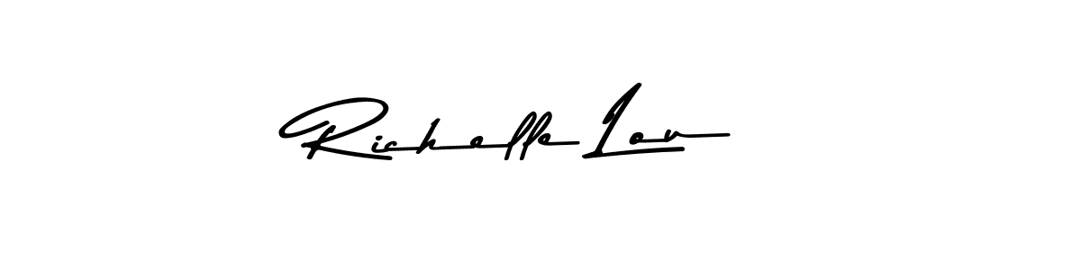 Similarly Asem Kandis PERSONAL USE is the best handwritten signature design. Signature creator online .You can use it as an online autograph creator for name Richelle Lou. Richelle Lou signature style 9 images and pictures png