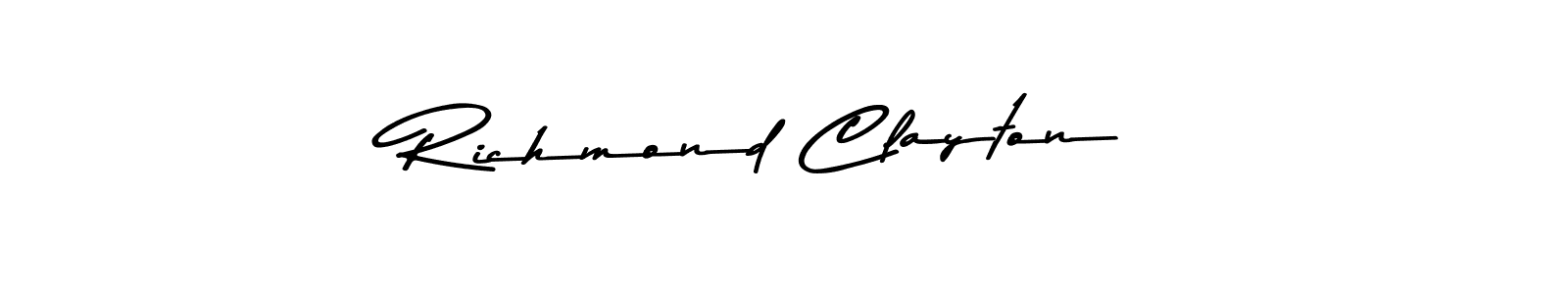 How to make Richmond Clayton signature? Asem Kandis PERSONAL USE is a professional autograph style. Create handwritten signature for Richmond Clayton name. Richmond Clayton signature style 9 images and pictures png