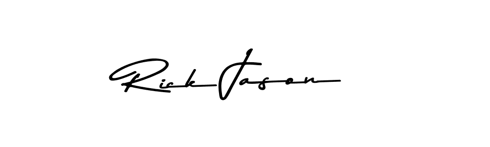 Use a signature maker to create a handwritten signature online. With this signature software, you can design (Asem Kandis PERSONAL USE) your own signature for name Rick Jason. Rick Jason signature style 9 images and pictures png