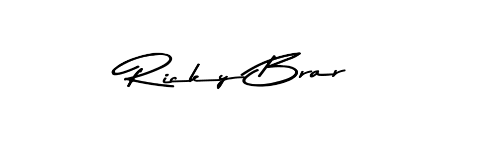 You should practise on your own different ways (Asem Kandis PERSONAL USE) to write your name (Ricky Brar) in signature. don't let someone else do it for you. Ricky Brar signature style 9 images and pictures png