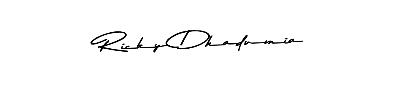 Make a short Ricky Dhadumia signature style. Manage your documents anywhere anytime using Asem Kandis PERSONAL USE. Create and add eSignatures, submit forms, share and send files easily. Ricky Dhadumia signature style 9 images and pictures png