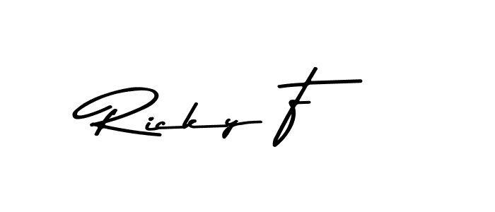 It looks lik you need a new signature style for name Ricky F. Design unique handwritten (Asem Kandis PERSONAL USE) signature with our free signature maker in just a few clicks. Ricky F signature style 9 images and pictures png