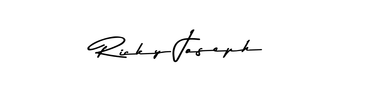 How to make Ricky Joseph signature? Asem Kandis PERSONAL USE is a professional autograph style. Create handwritten signature for Ricky Joseph name. Ricky Joseph signature style 9 images and pictures png