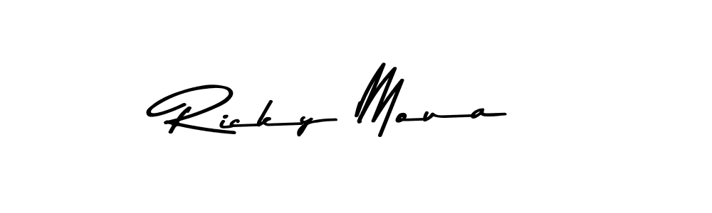 How to make Ricky Moua signature? Asem Kandis PERSONAL USE is a professional autograph style. Create handwritten signature for Ricky Moua name. Ricky Moua signature style 9 images and pictures png