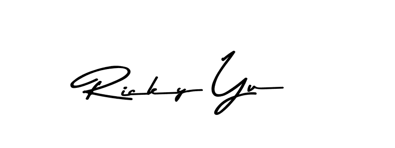 Also You can easily find your signature by using the search form. We will create Ricky Yu name handwritten signature images for you free of cost using Asem Kandis PERSONAL USE sign style. Ricky Yu signature style 9 images and pictures png