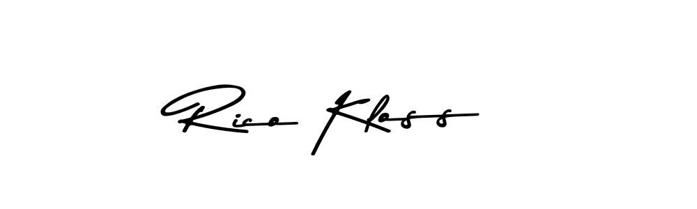 Create a beautiful signature design for name Rico Kloss. With this signature (Asem Kandis PERSONAL USE) fonts, you can make a handwritten signature for free. Rico Kloss signature style 9 images and pictures png