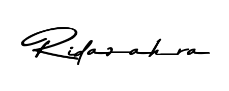An effortless, minimalist signature concept for Ridazahra using Asem Kandis PERSONAL USE design. Clean lines that look great on any document. Ridazahra signature style 9 images and pictures png
