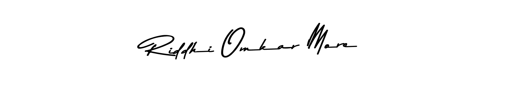 Similarly Asem Kandis PERSONAL USE is the best handwritten signature design. Signature creator online .You can use it as an online autograph creator for name Riddhi Omkar More. Riddhi Omkar More signature style 9 images and pictures png