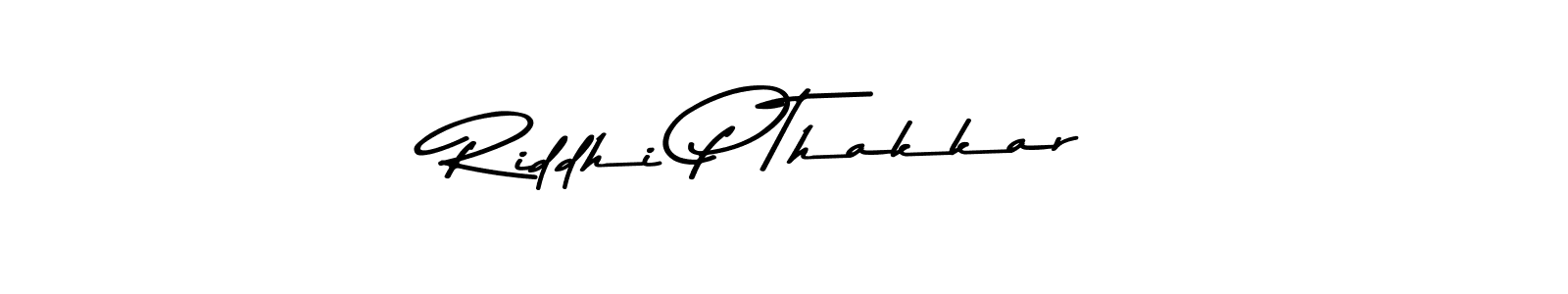 The best way (Asem Kandis PERSONAL USE) to make a short signature is to pick only two or three words in your name. The name Riddhi P Thakkar include a total of six letters. For converting this name. Riddhi P Thakkar signature style 9 images and pictures png