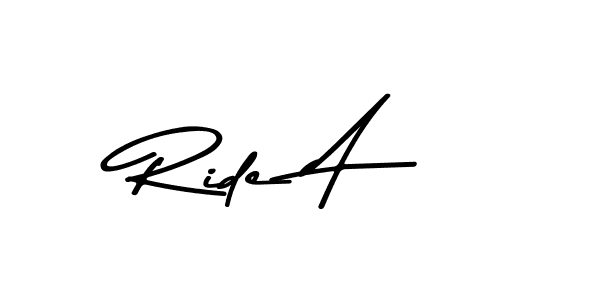 Design your own signature with our free online signature maker. With this signature software, you can create a handwritten (Asem Kandis PERSONAL USE) signature for name Ride A. Ride A signature style 9 images and pictures png