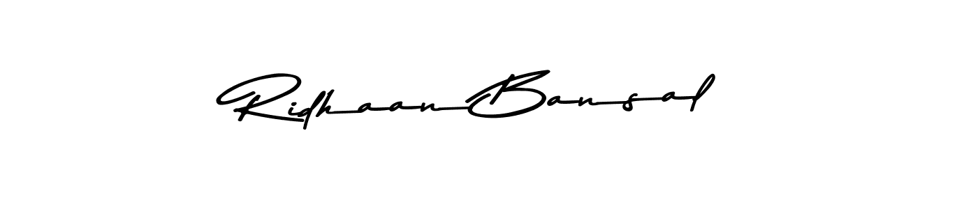 if you are searching for the best signature style for your name Ridhaan Bansal. so please give up your signature search. here we have designed multiple signature styles  using Asem Kandis PERSONAL USE. Ridhaan Bansal signature style 9 images and pictures png