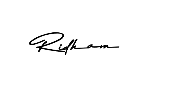 Make a beautiful signature design for name Ridham. Use this online signature maker to create a handwritten signature for free. Ridham signature style 9 images and pictures png