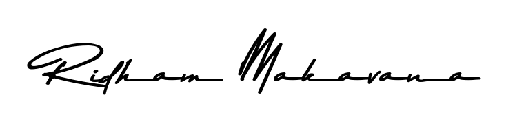 Asem Kandis PERSONAL USE is a professional signature style that is perfect for those who want to add a touch of class to their signature. Get Ridham Makavana name fancy signature for free. Ridham Makavana signature style 9 images and pictures png