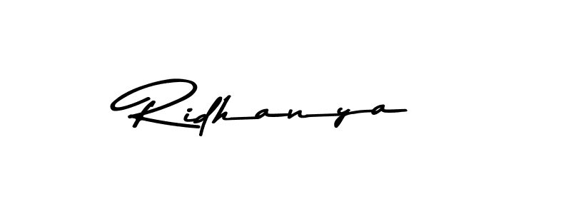 The best way (Asem Kandis PERSONAL USE) to make a short signature is to pick only two or three words in your name. The name Ridhanya include a total of six letters. For converting this name. Ridhanya signature style 9 images and pictures png