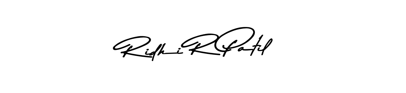 Use a signature maker to create a handwritten signature online. With this signature software, you can design (Asem Kandis PERSONAL USE) your own signature for name Ridhi R Patil. Ridhi R Patil signature style 9 images and pictures png