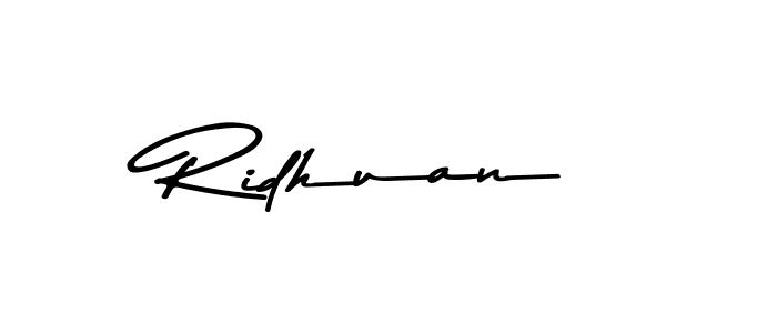 Design your own signature with our free online signature maker. With this signature software, you can create a handwritten (Asem Kandis PERSONAL USE) signature for name Ridhuan. Ridhuan signature style 9 images and pictures png