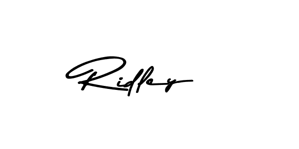 Use a signature maker to create a handwritten signature online. With this signature software, you can design (Asem Kandis PERSONAL USE) your own signature for name Ridley. Ridley signature style 9 images and pictures png