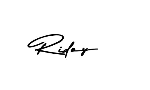 Create a beautiful signature design for name Ridoy. With this signature (Asem Kandis PERSONAL USE) fonts, you can make a handwritten signature for free. Ridoy signature style 9 images and pictures png