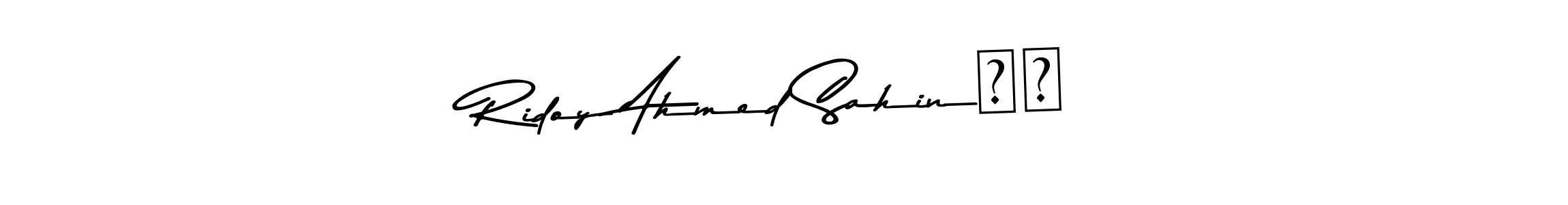 Design your own signature with our free online signature maker. With this signature software, you can create a handwritten (Asem Kandis PERSONAL USE) signature for name Ridoy Ahmed Sahin❤️. Ridoy Ahmed Sahin❤️ signature style 9 images and pictures png