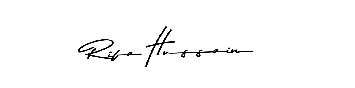 Rifa Hussain stylish signature style. Best Handwritten Sign (Asem Kandis PERSONAL USE) for my name. Handwritten Signature Collection Ideas for my name Rifa Hussain. Rifa Hussain signature style 9 images and pictures png
