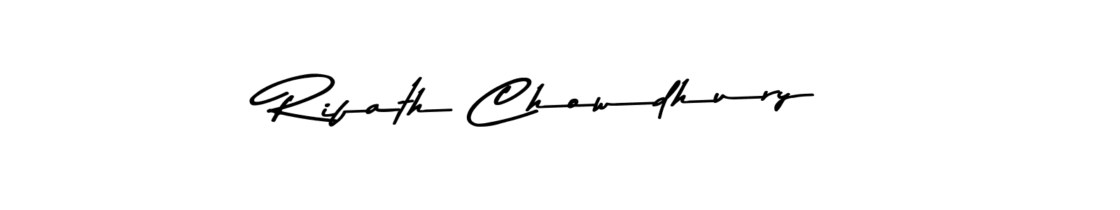 The best way (Asem Kandis PERSONAL USE) to make a short signature is to pick only two or three words in your name. The name Rifath Chowdhury include a total of six letters. For converting this name. Rifath Chowdhury signature style 9 images and pictures png