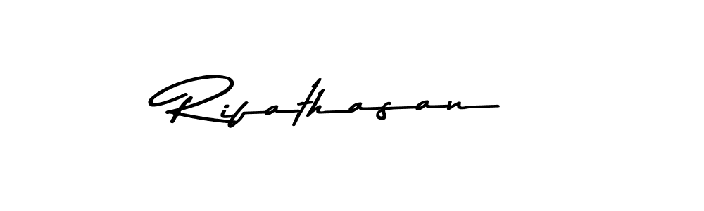 Design your own signature with our free online signature maker. With this signature software, you can create a handwritten (Asem Kandis PERSONAL USE) signature for name Rifathasan. Rifathasan signature style 9 images and pictures png