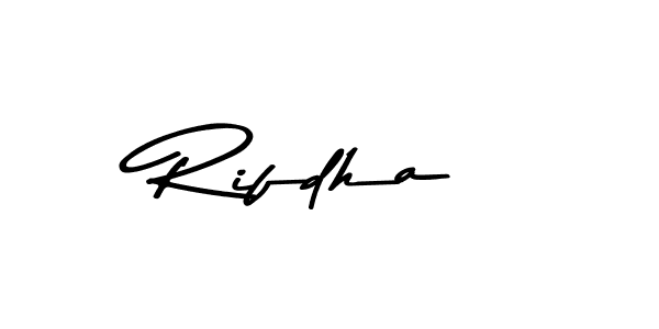 The best way (Asem Kandis PERSONAL USE) to make a short signature is to pick only two or three words in your name. The name Rifdha include a total of six letters. For converting this name. Rifdha signature style 9 images and pictures png